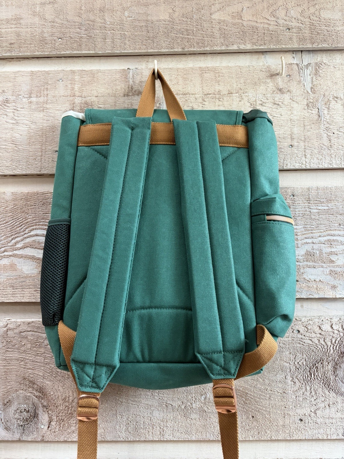 Jameson Backpack Green Utility Canvas Book Bag Irish Whiskey Daypack Rucksack