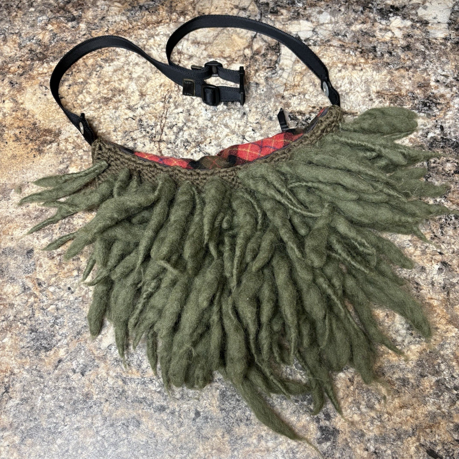 Archive Japanese Brand Rebirth To Tabura Rasa A/W 05-06 Plaid Dread Bag