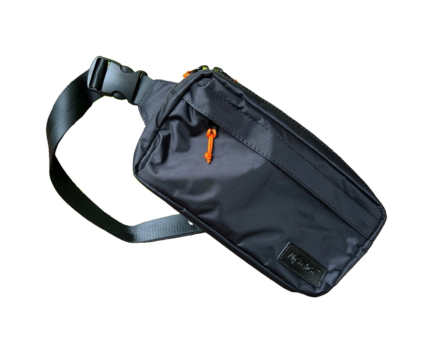 MyStashCo. Unisex Causal Travel Minimalist Black Multi-Pocket Crossbody Bag