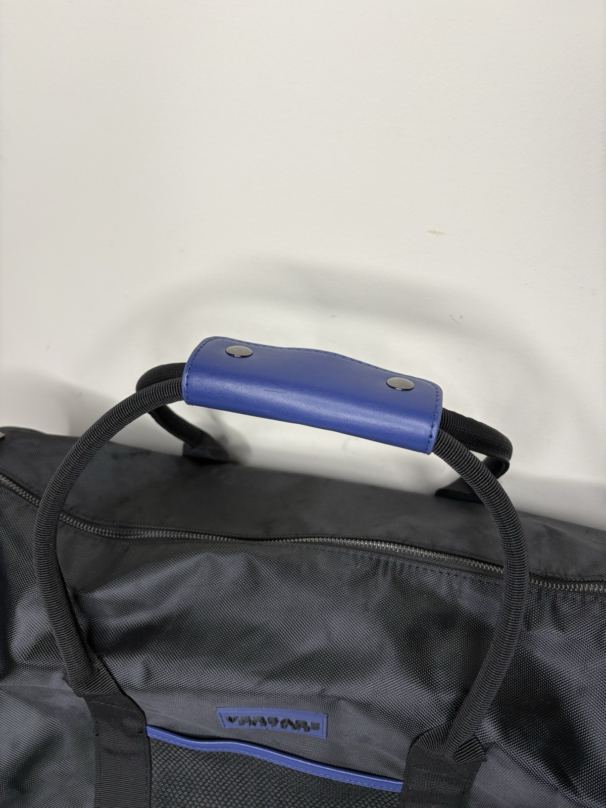 Versace Parfums Duffle Bag Black Navy Blue Weekender Travel Luggage Unisex