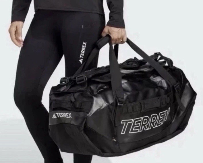 Adidas Terrex Rain.RDY Expedition Duffle Bag Large Black 100L IC5652 Cordura NEW