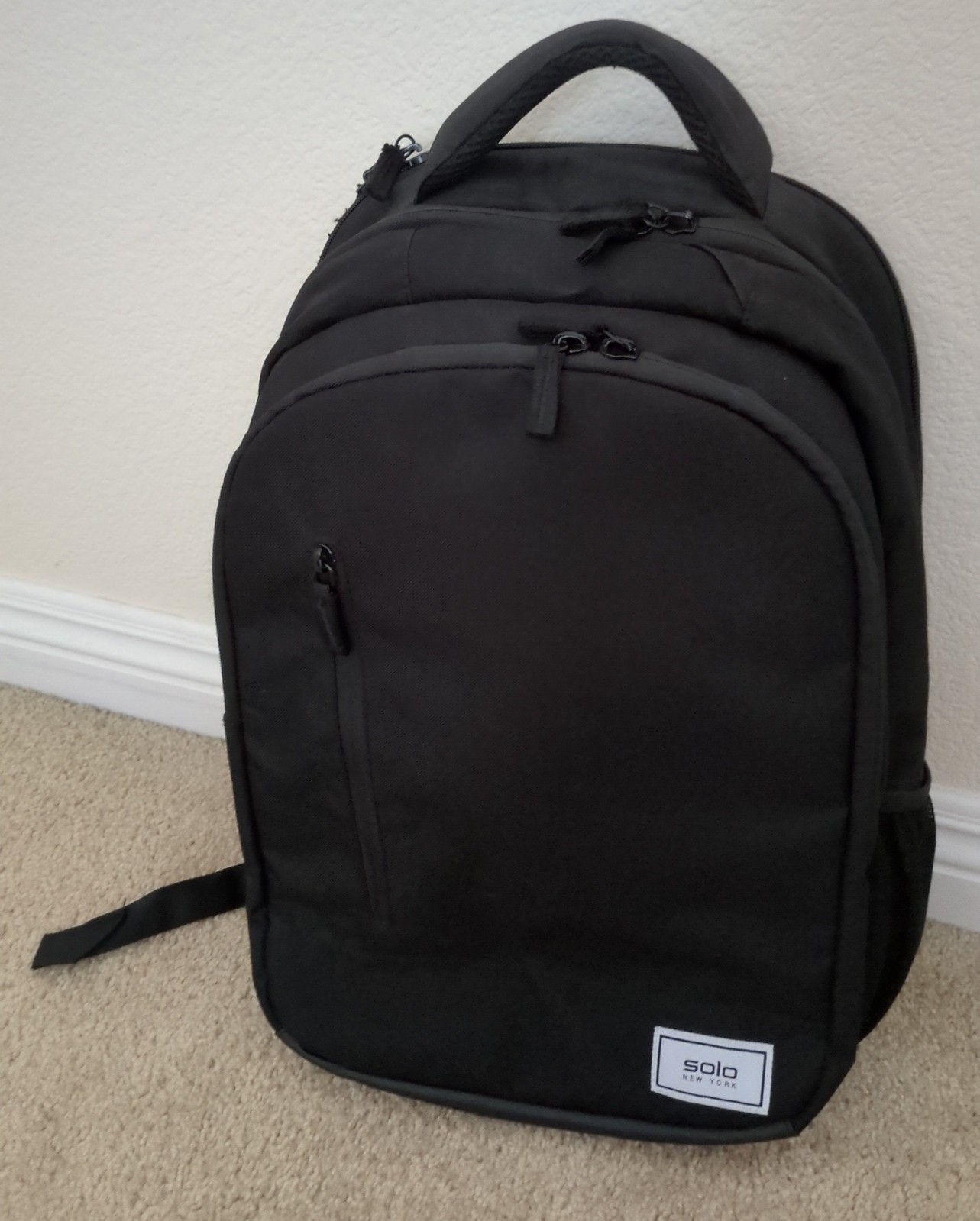 Solo New York Black 15.6″ Laptop Backpack, Great Condition