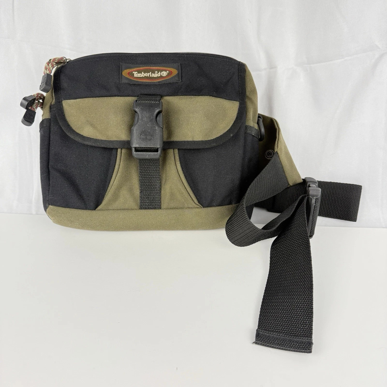 VTG Y2K Timberland Waist Pack Adjustable Hiking Outdoors Multi Compartment