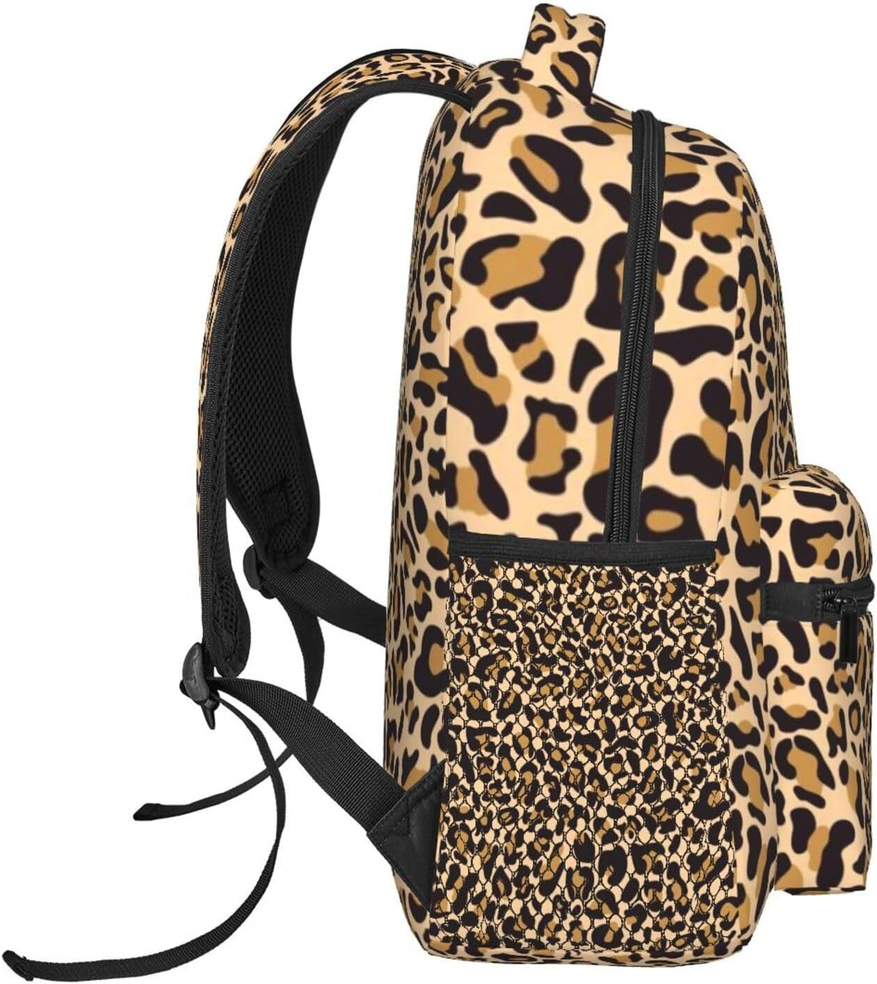 Leopard Print Pattern Laptop Backpack for Men Women, Multifunctional Lightweight