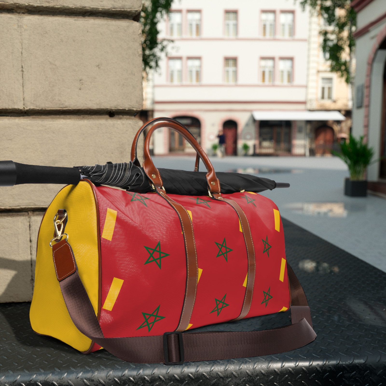Smoke Morocco Waterproof Travel Bag Yellow
