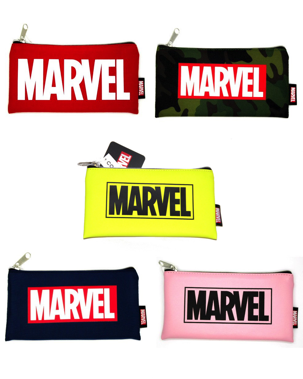 Marvel JAPAN Box logo Zipper Pencil Pen case Pouch