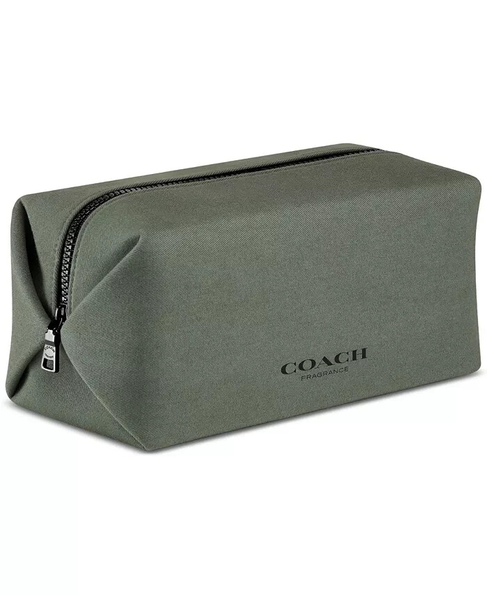 NEW COACH PARFUMS TOILETRY BAG POUCH NECESSER COSMETIC CASE GREEN NWT SEALED