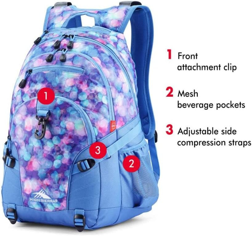 Loop Backpack for Travel or Work with Tablet Sleeve, Shine Blue/Lapis