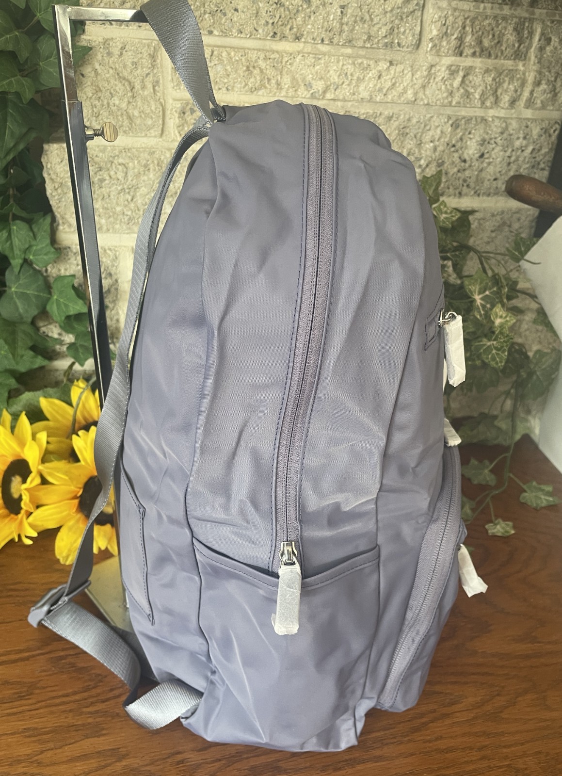 NWT TUMI LAVENDER PACKABLE BACKPACK FOLDABLE SHOULDER LARGE BAG TRAVEL CARRYON