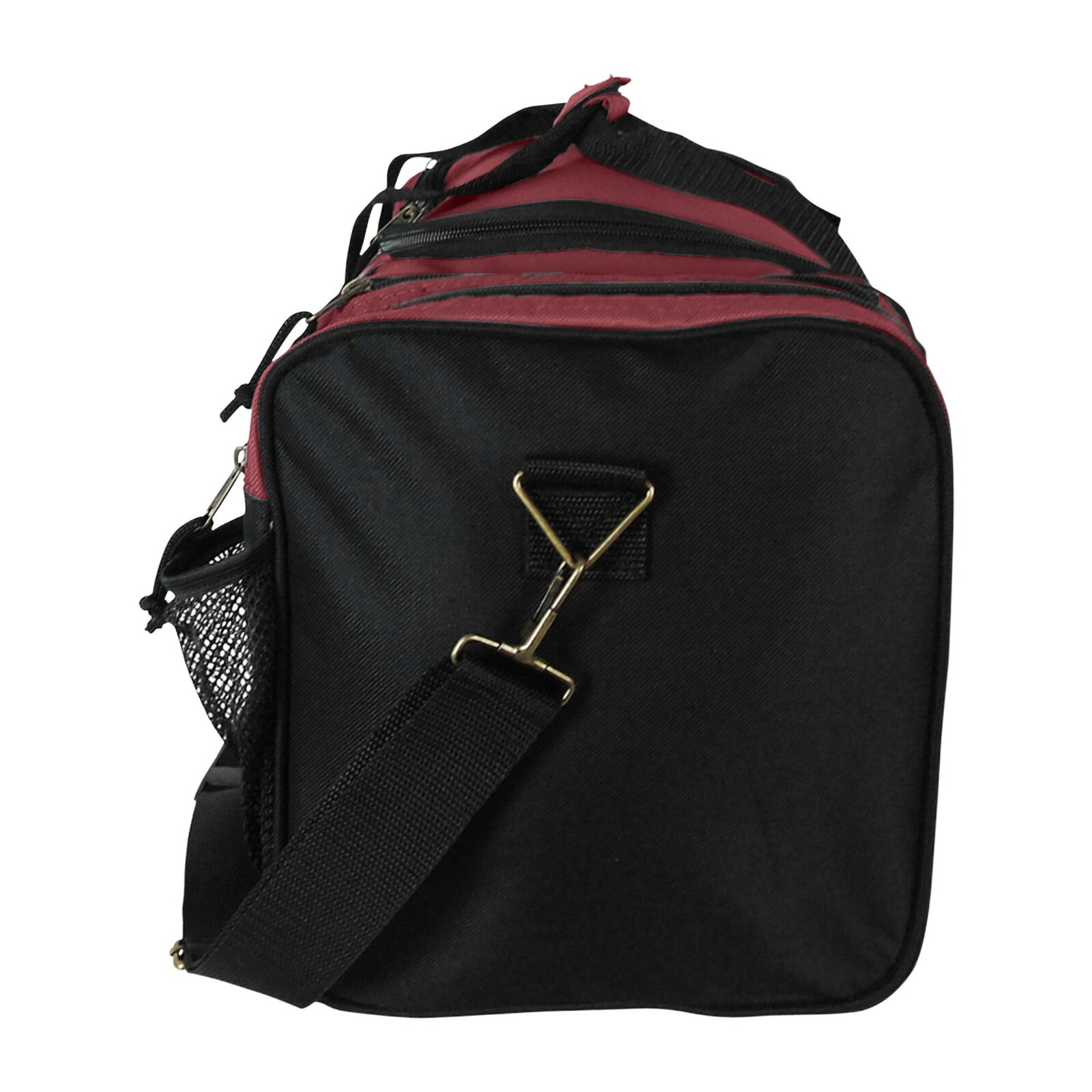 Brand New Duffle Bag Sports Duffel Bag in Maroon and Black Gym Bag