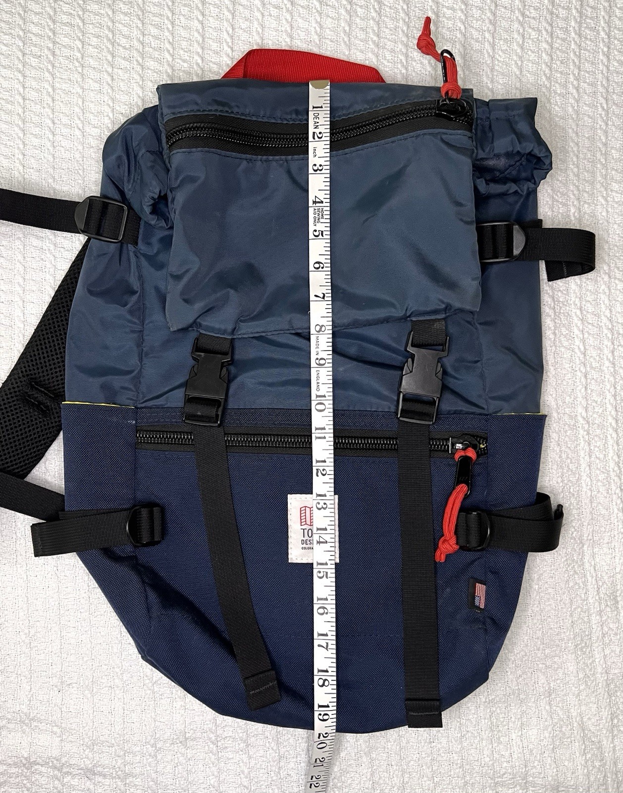 TOPO DESIGNS Rover Pack Classic 20L Backpack Fits 16″ Laptop Blue Colorblock