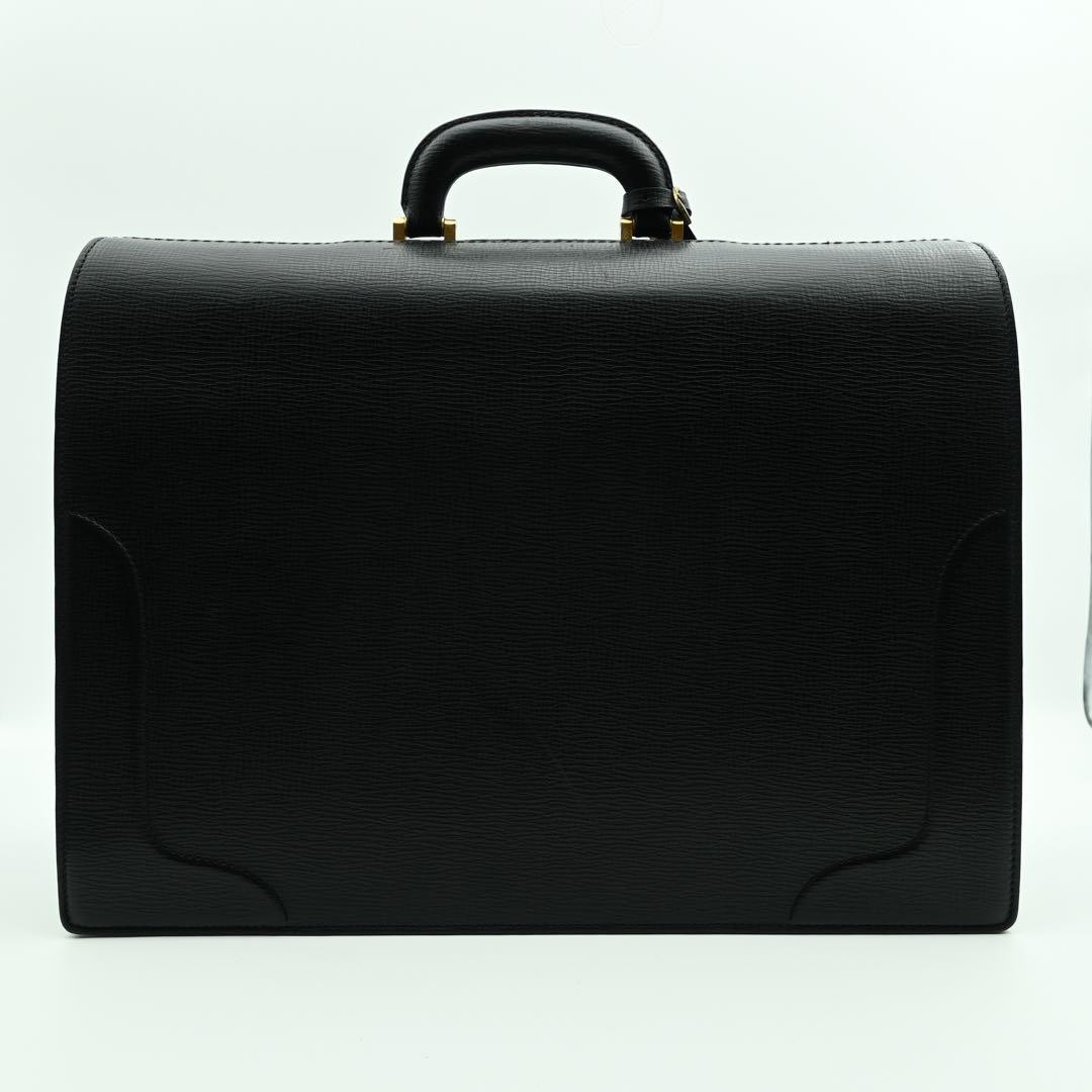 Authentic Burberry Leather Duffle Bag Men’s Business Black 30cm x 42cm x 15cm
