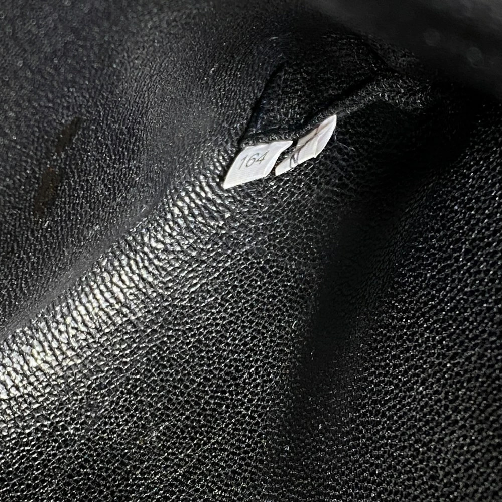 PRADA Business Bag Briefcase Triangle Logo Saffiano Leather Navy Silver