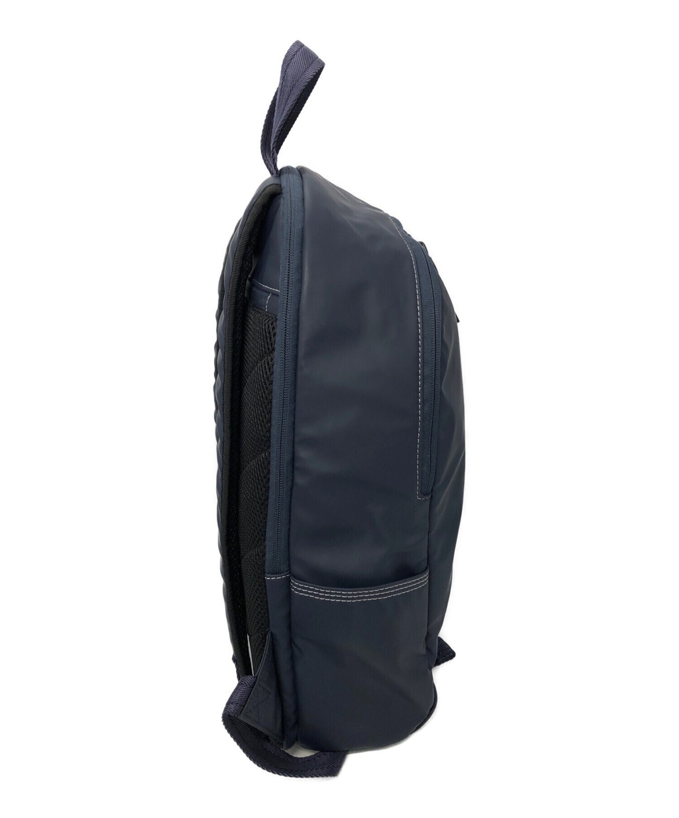 DIESEL Navy Polyurethane Backpack Men Zip Pockets Auth