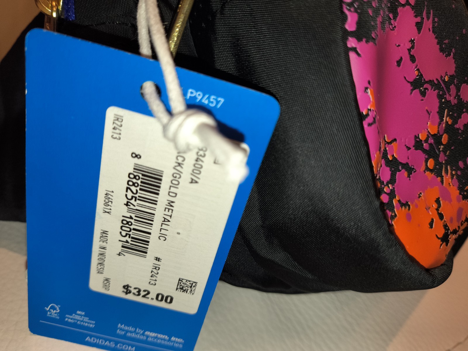 Adidas / Graffiti Splat SPORT 2.0 Waist pack / Festival Bag / IR2413 / Rare !