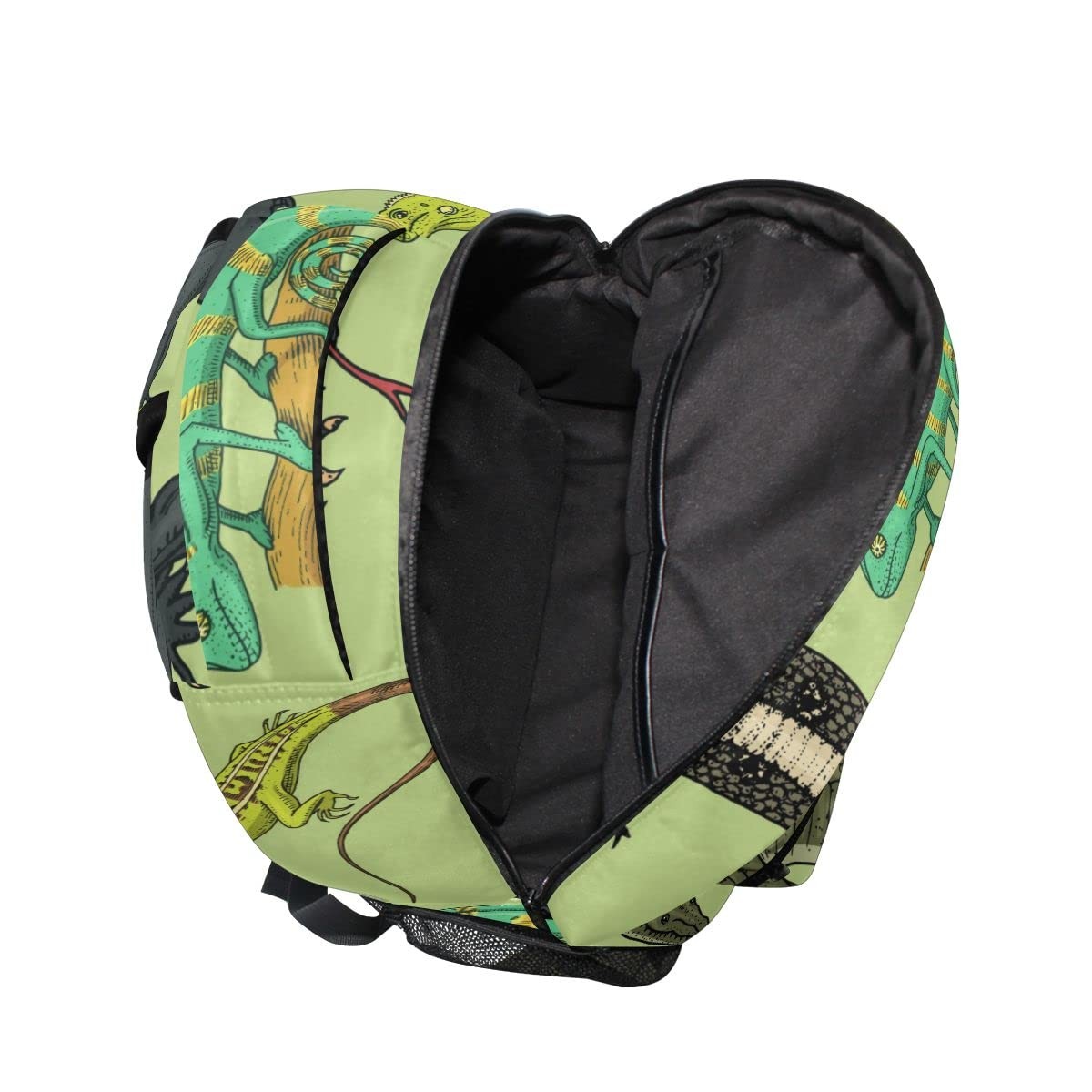 Snakes Lizard Chameleon and Turtle Animal Backpack School Bookbag Lightweight…