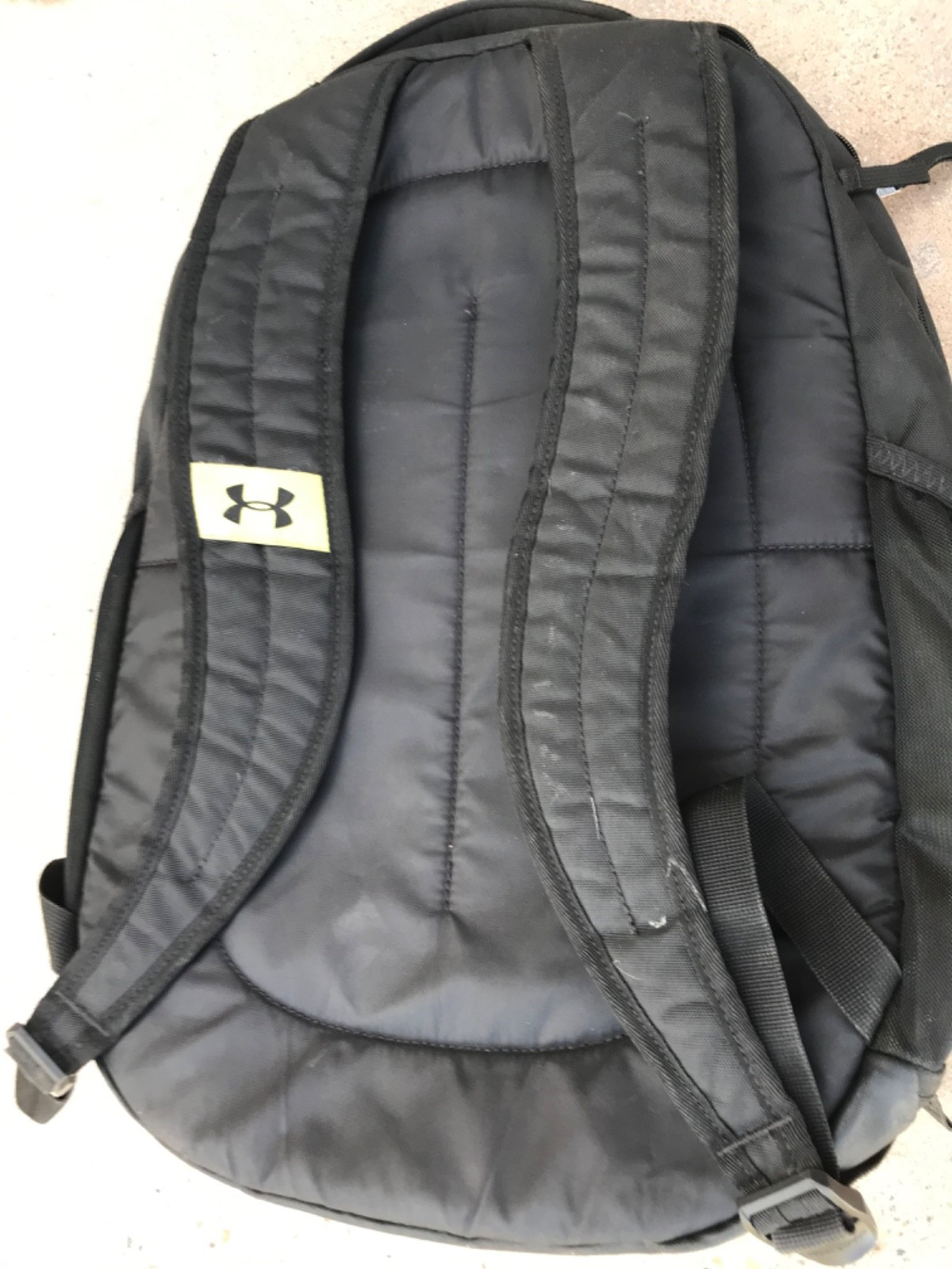 Under Armour Storm Hustle 4.0 Black Backpack Laptop Green Interior School Bag