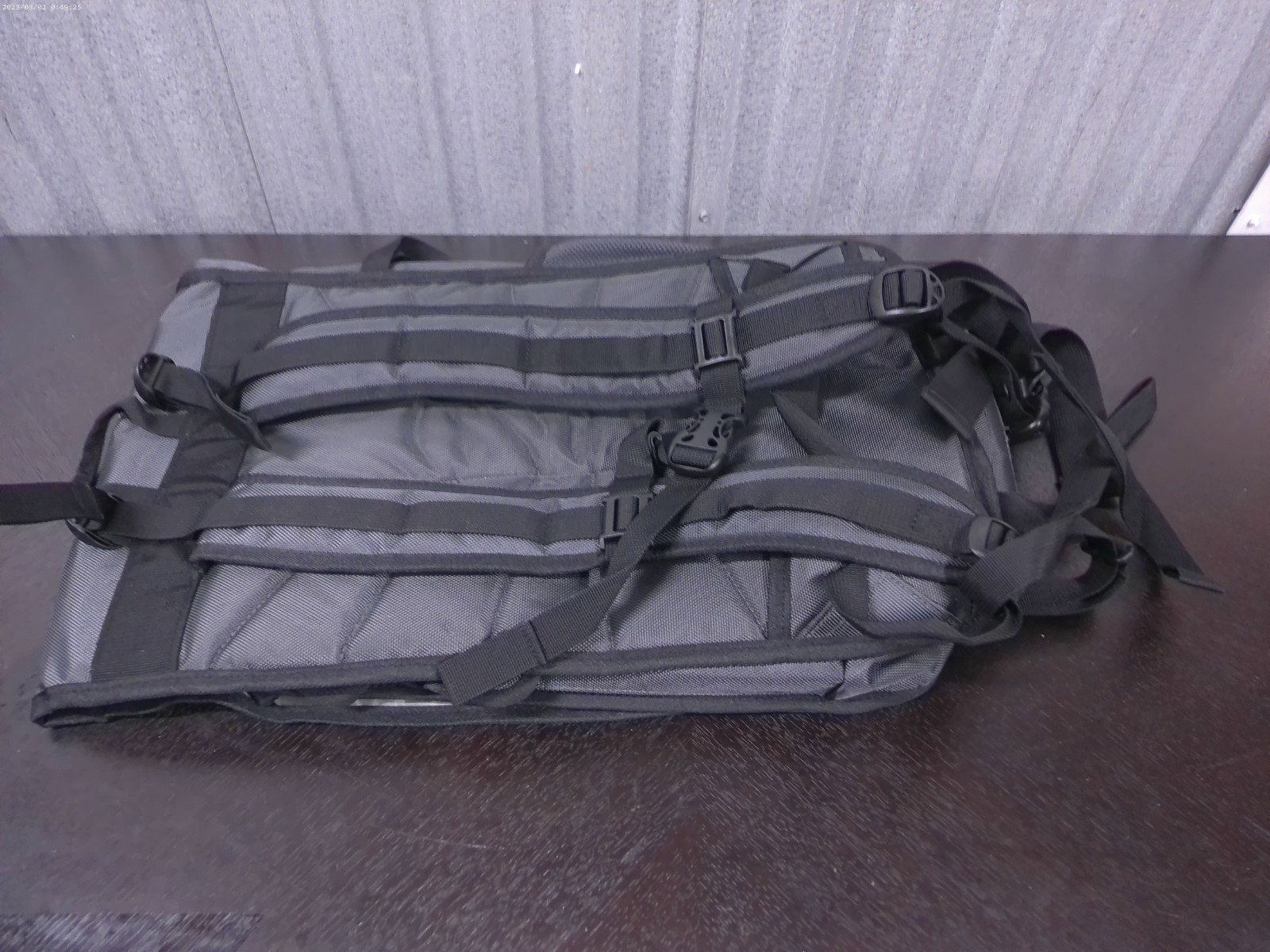 CityPak Black Gray Backpack Durable Travel Laptop Bag with Straps