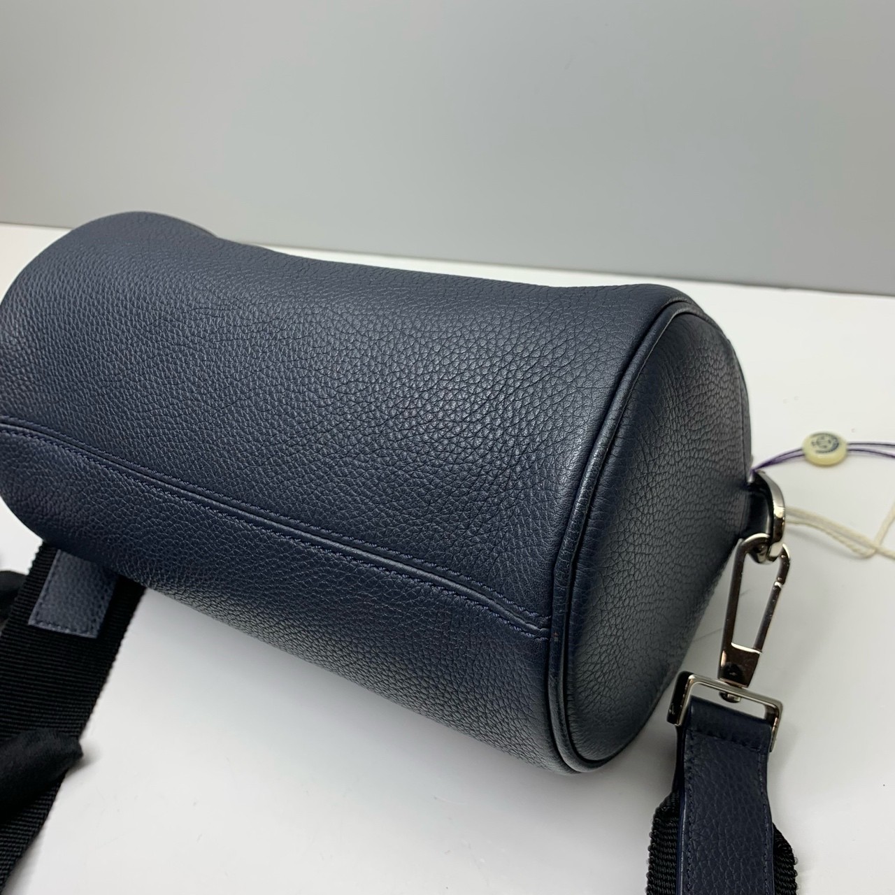 Dior Pre-Owned Authentic Atelier Navy Leather Crossbody Bag Free Shipping20x12cm