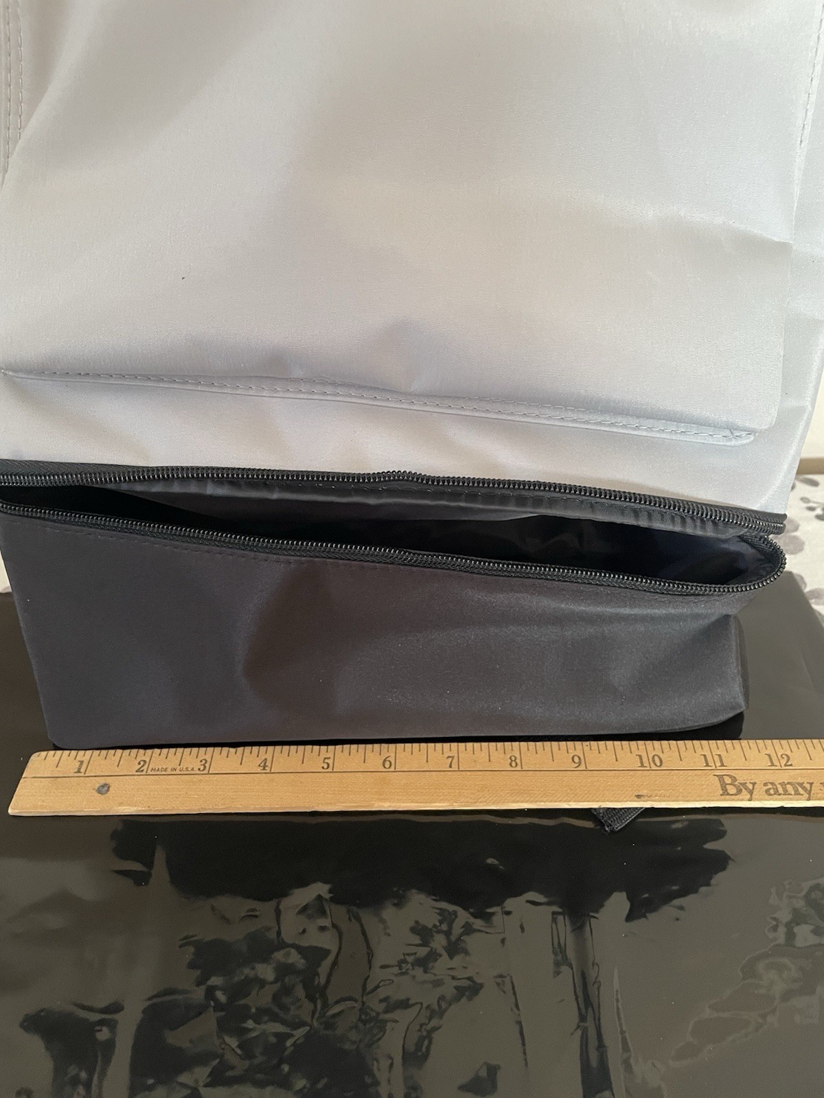 DSW Backpack Light Grey & Black Nylon NWOT