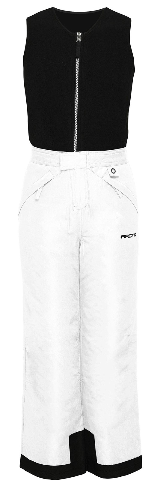 Arctix Kids Limitless Fleece Bib Overalls White Medium Husky U12
