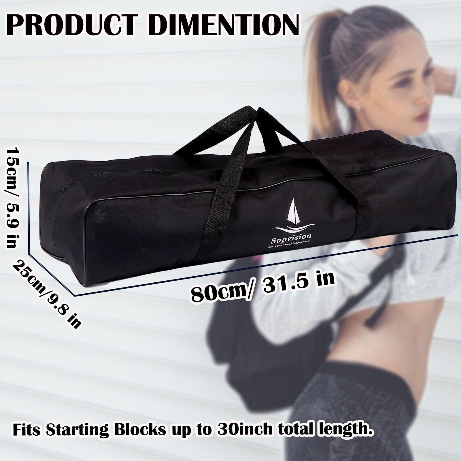 31.5in Foldable Duffle Bag Fits Starting Blocks with an Overall Length of Les…