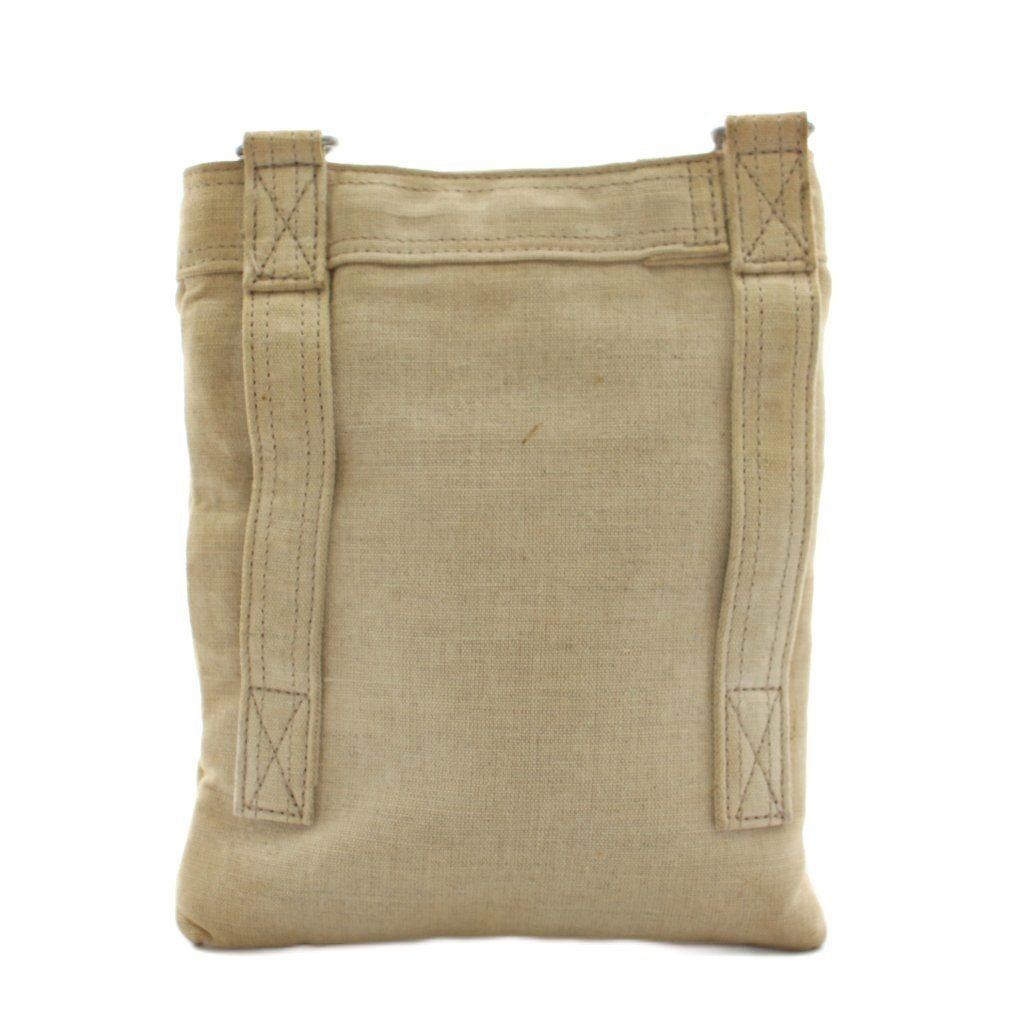 Authentic Porter Yoshida Canvas Shoulder Bag Beige 16cm x 20cm Damaged Condition