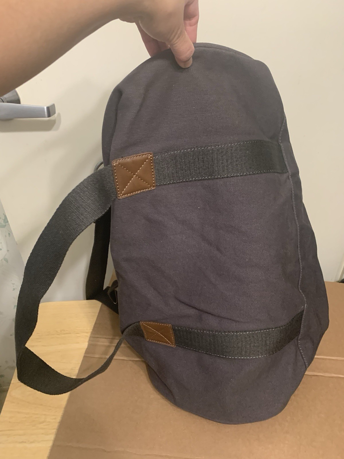 Alternative canvas duf bag gray durable Father Day Gift
