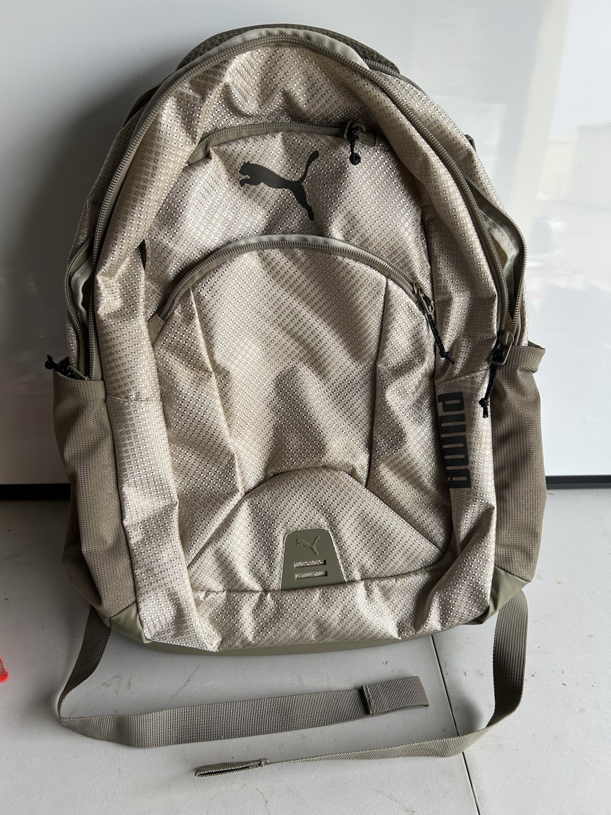Puma Challenger Performance Backpack Tan Reflective (w/ Laptop Divider)