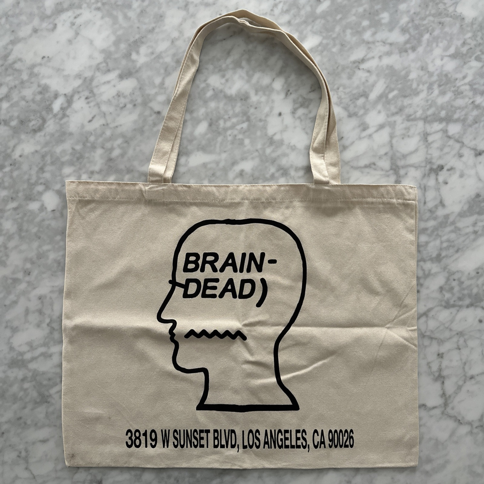 NEW Brain Dead Fabrications + Dickies Sunset LA Large Canvas Tote Bag 22×18″