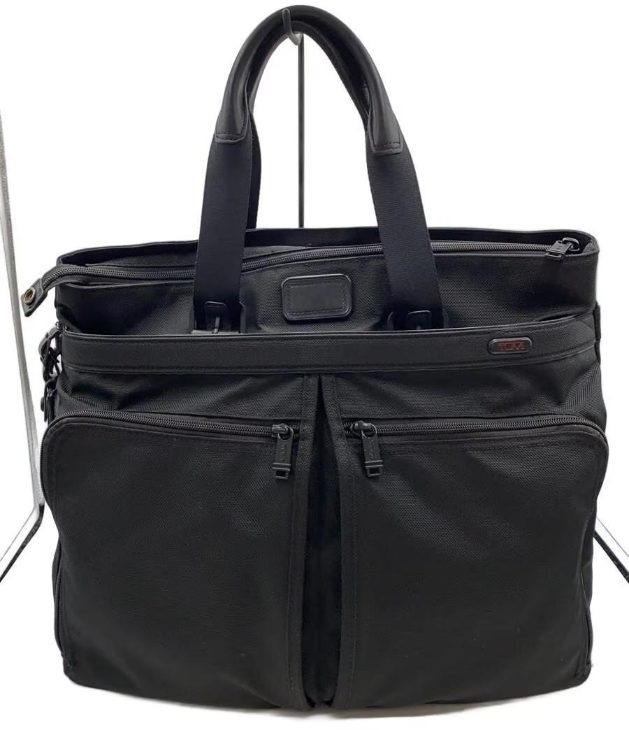 TUMI Alpha Companion Tote Tote bag Black Nylon Leather Men Handbag Business