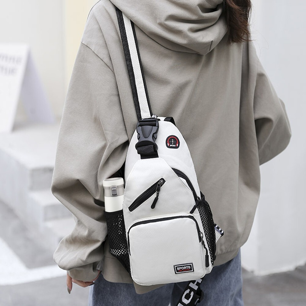 Men’s Nylon Sling Bag–Backpack Chest Shoulder Crossbody Fanny Pack Sport Travel