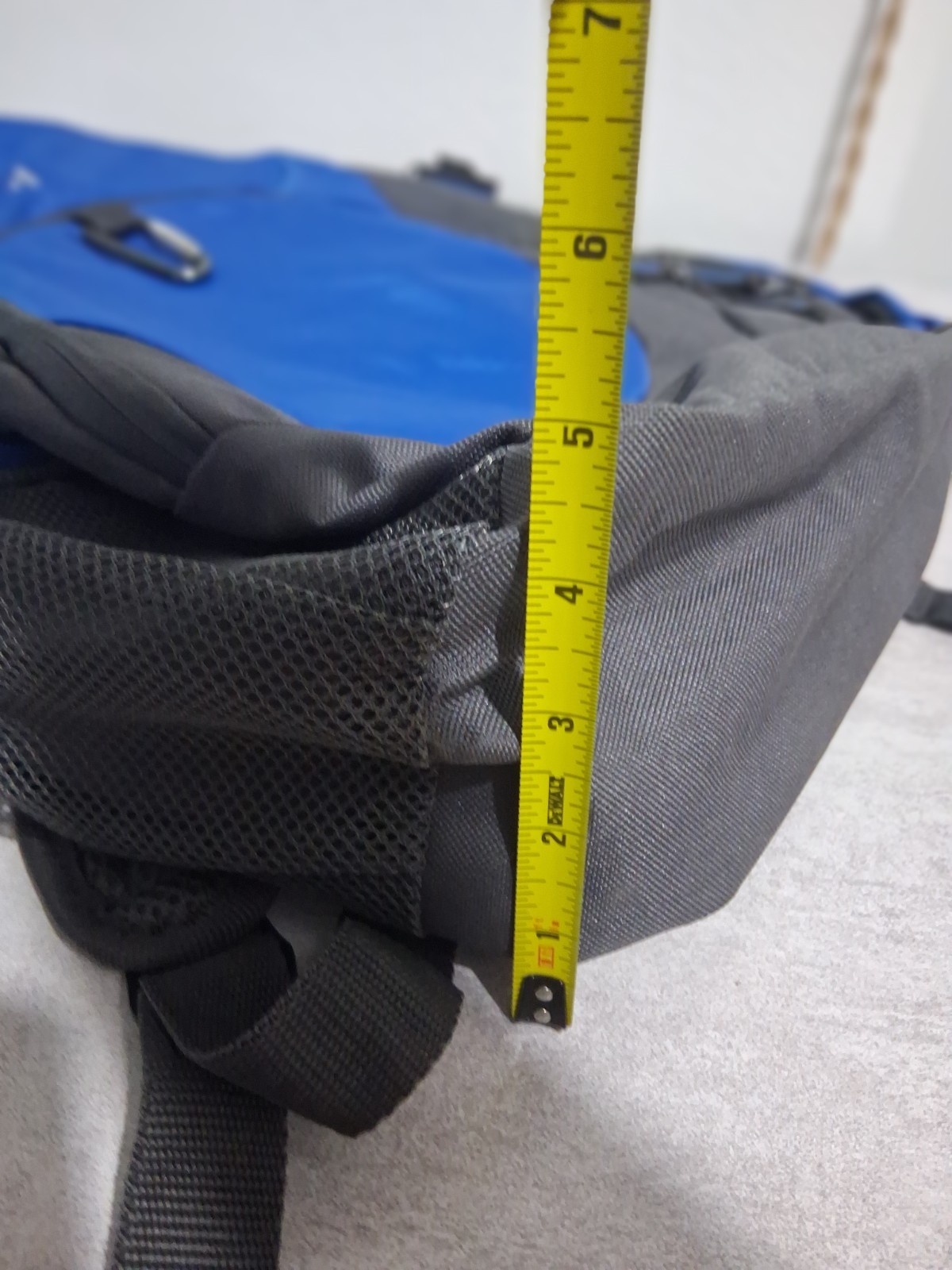 Deluxe Large Blue Grey Gray Backpack Padded Straps Many Pockets Buckle (UNUSED)