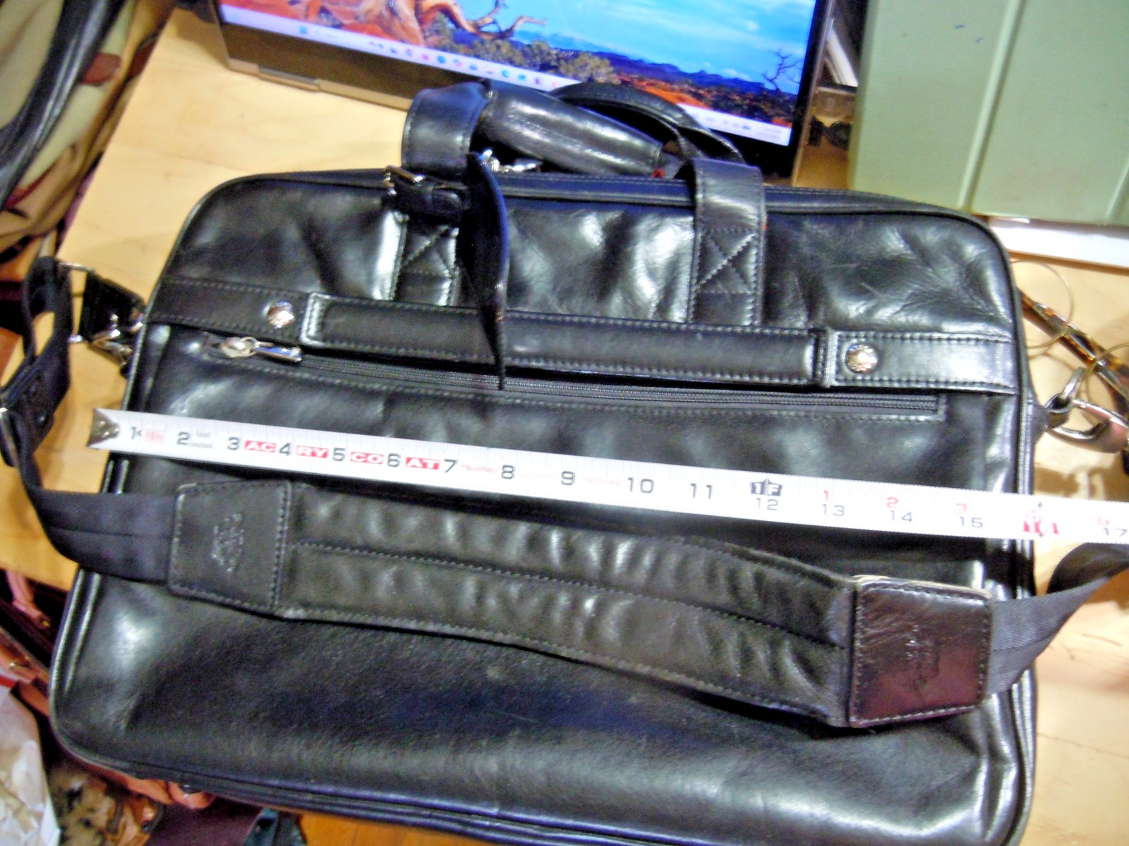 Bosca Old Leather/ Stringer Briefcase/ Italian Leather Luxury/ Large Capacity