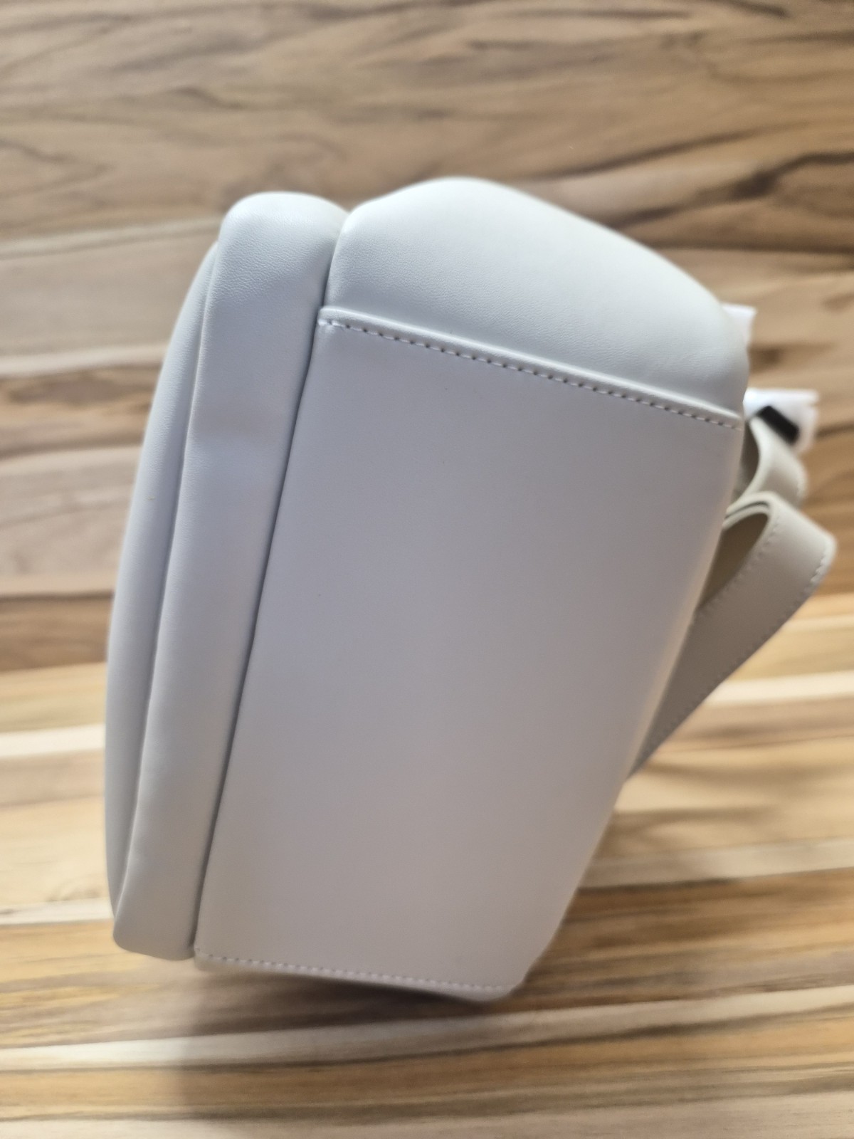 Tesla Mega Mini Pack Off-White Vegan Leather Backpack Minimalist Rare NWOB