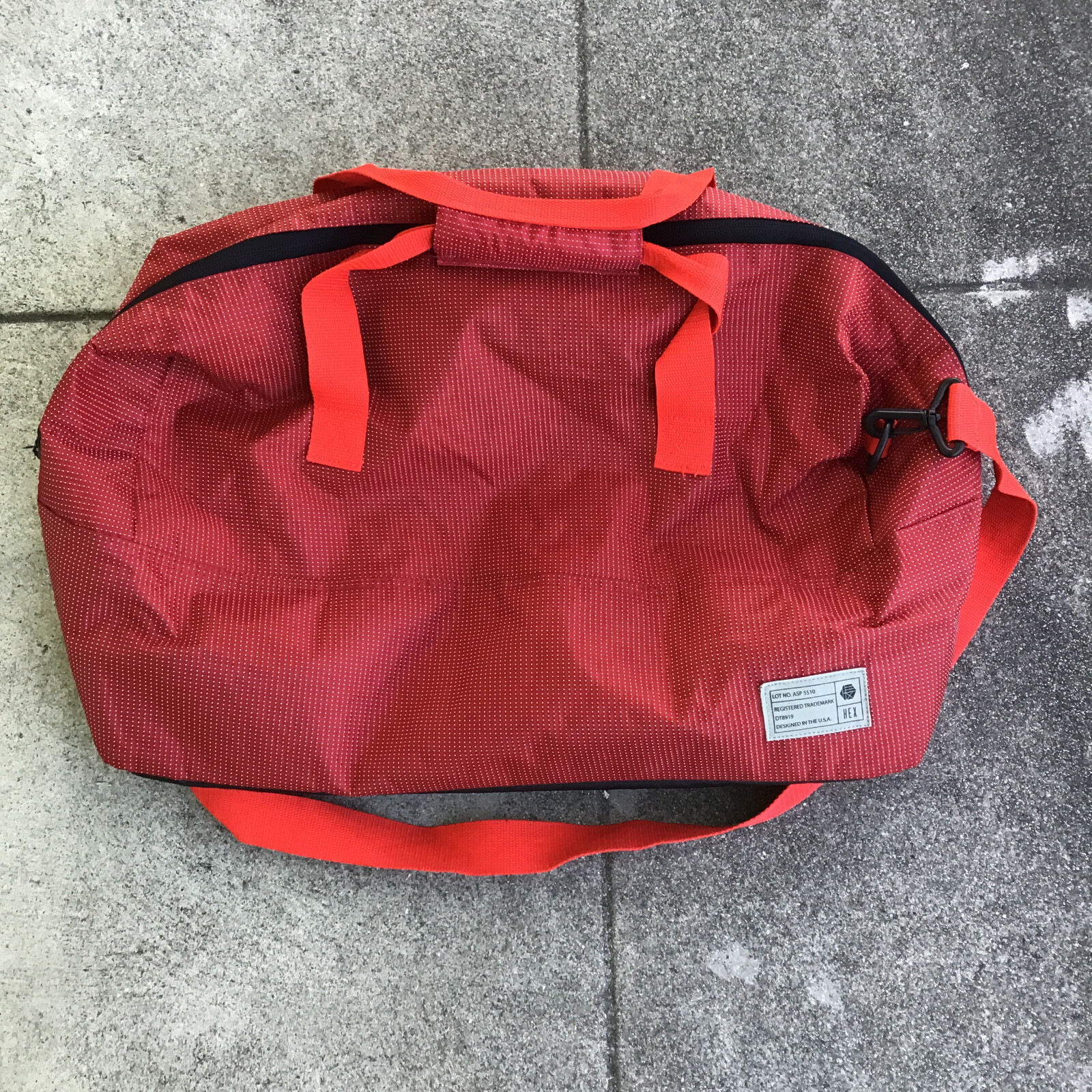 Hex Red Dots Duffel Bag Strap DT8919