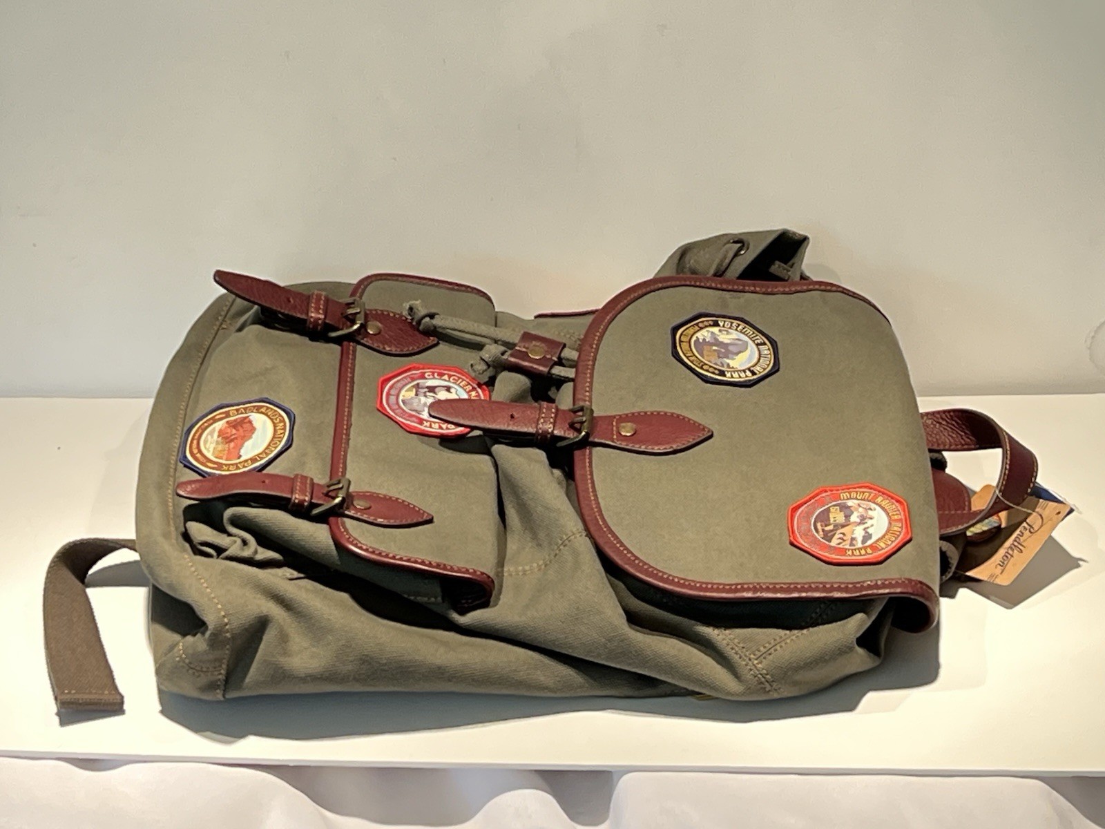 RARE Pendleton National Park Collection Patched Green Canvas Backpack NWT NOS