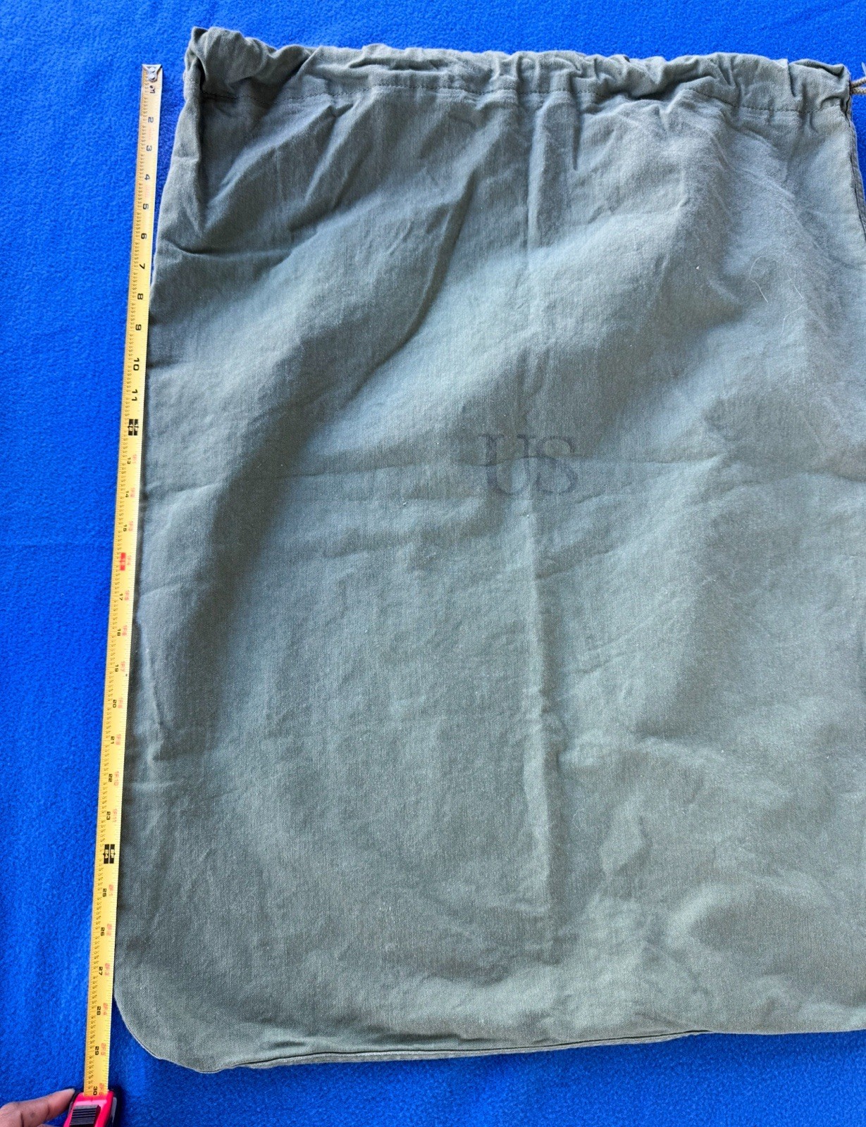 USGI Army OD Green Barracks Laundry Bag 100% Cotton Drawstring Military Surplus
