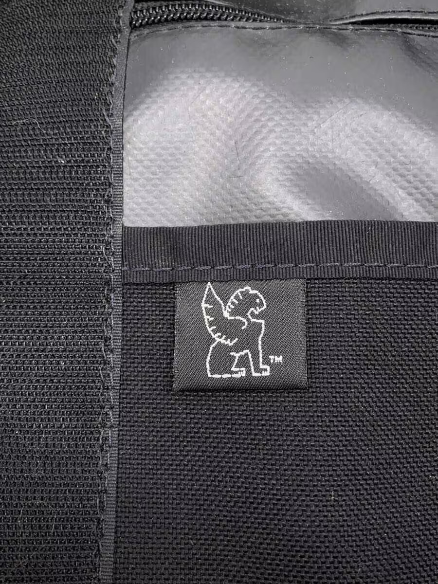 CHROME Shoulder Bag Canvas Black Solid Color