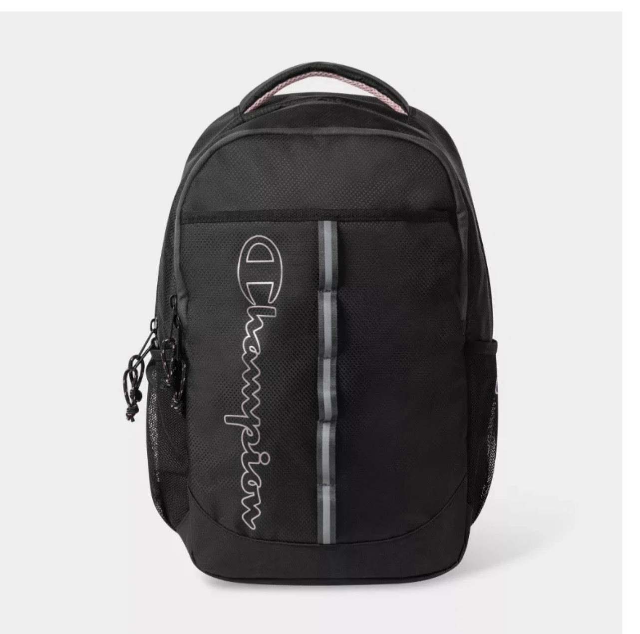 Champion Center Backpack – Black/Pink