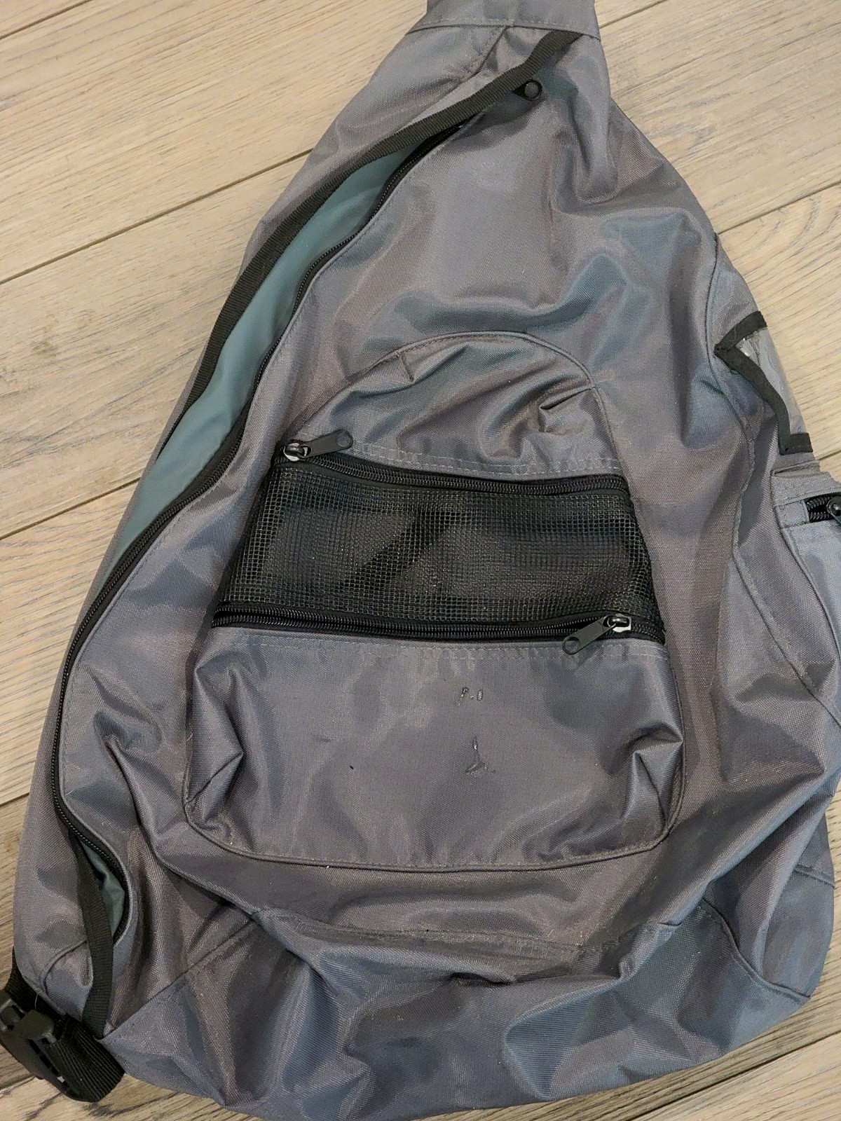Aeropostal Backpack Large WPL #8046 Grey Cross Shoulder Bag Cross Preowned