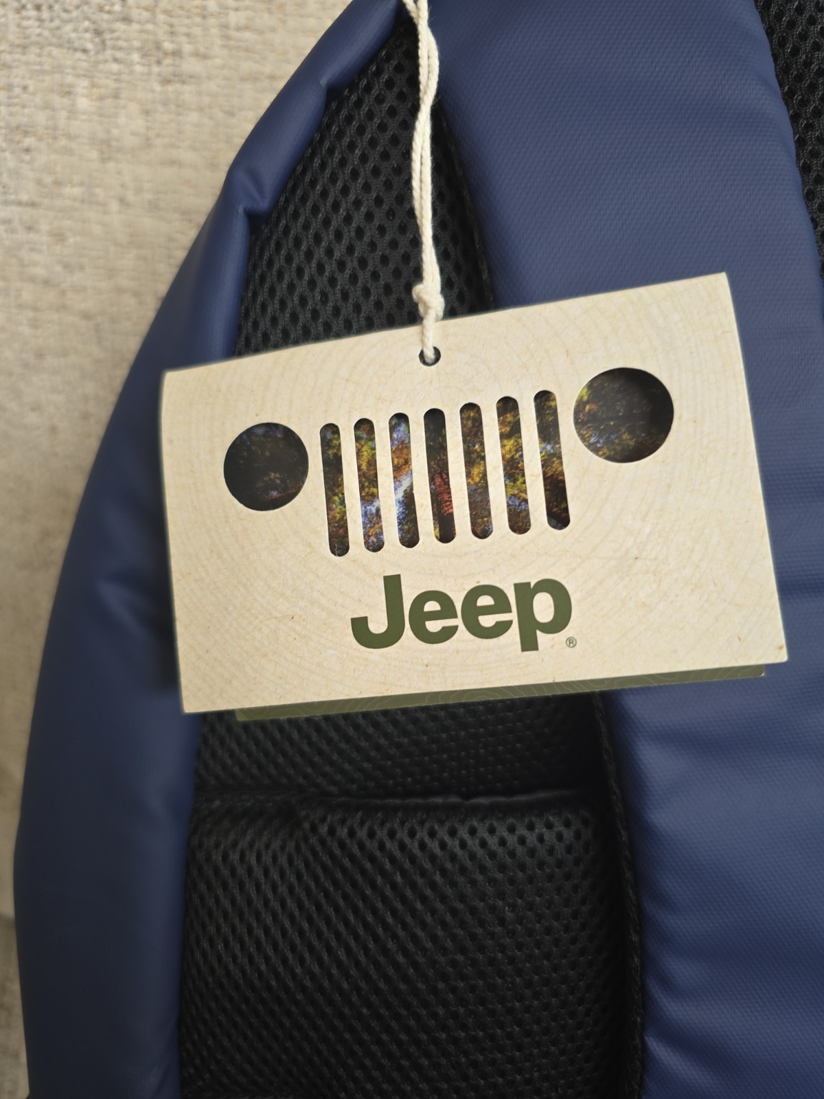 Jeep Blue/Black Backpack with Adjustable Strap Lightweight Outdoor | Unisex