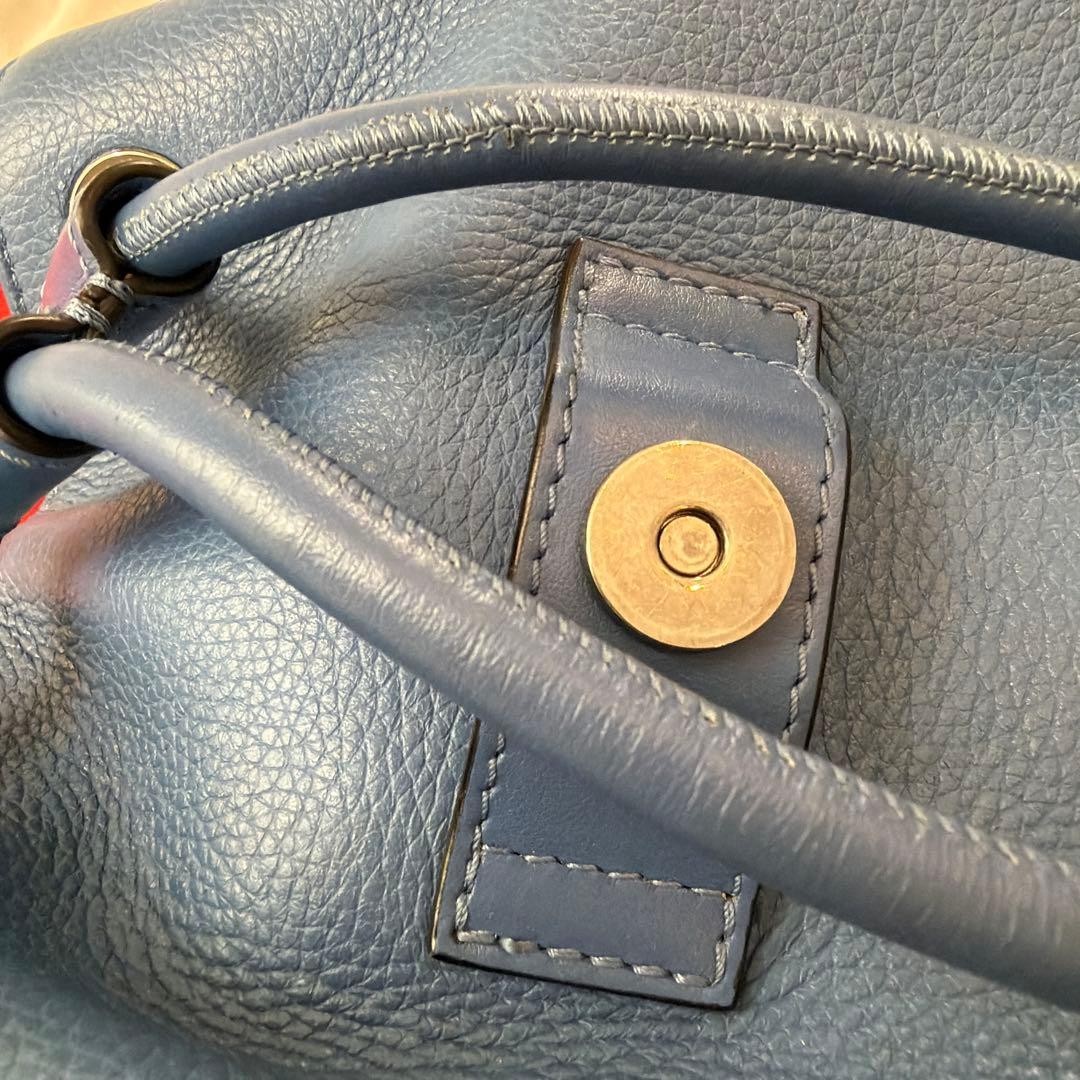 Christian Louboutin Explorafunk Authentic Backpack Shoulder Bag Blue Studs Men’s