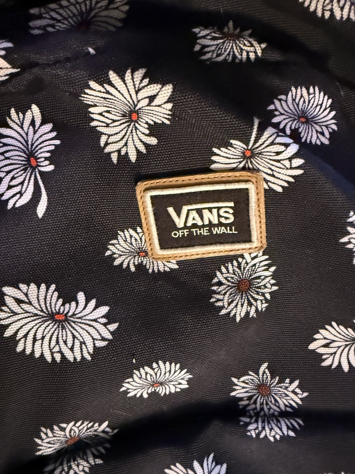 Vans Realm Classic Backpack School Bag Laptop VN0A34GLZLE Daisy Black Multi