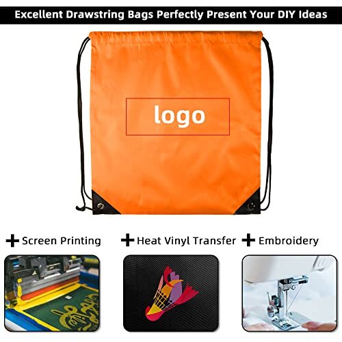 Drawstring Bags Bulk 40 Pcs Draw String Bags Nylon Cinch Bags Gym Drawstring