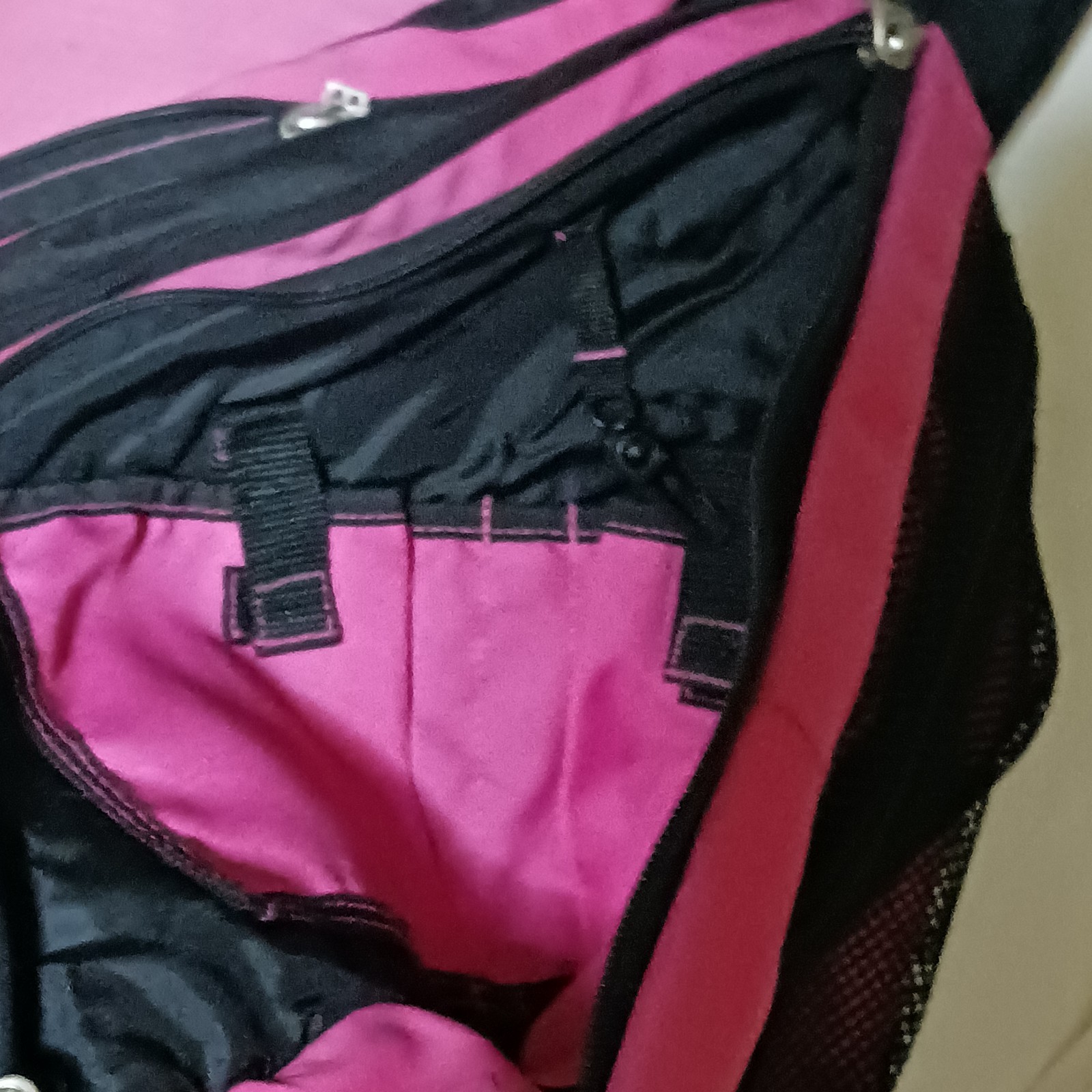 Adidas Load Spring Sling Backpack Crossbody Bag Black and Pink