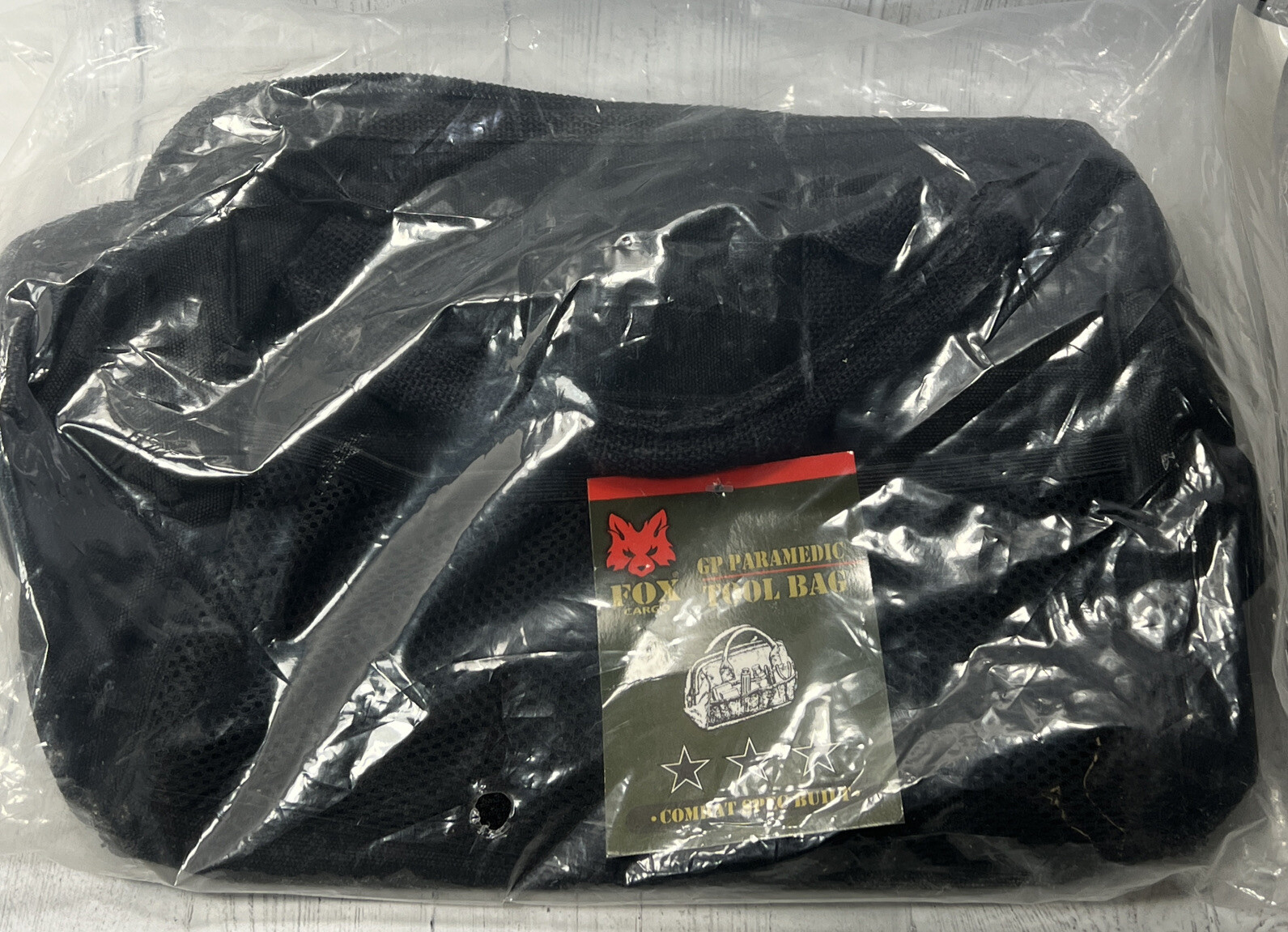 Fox Cargo GP Paramedic Black Tool Bag Combat Spec Built New