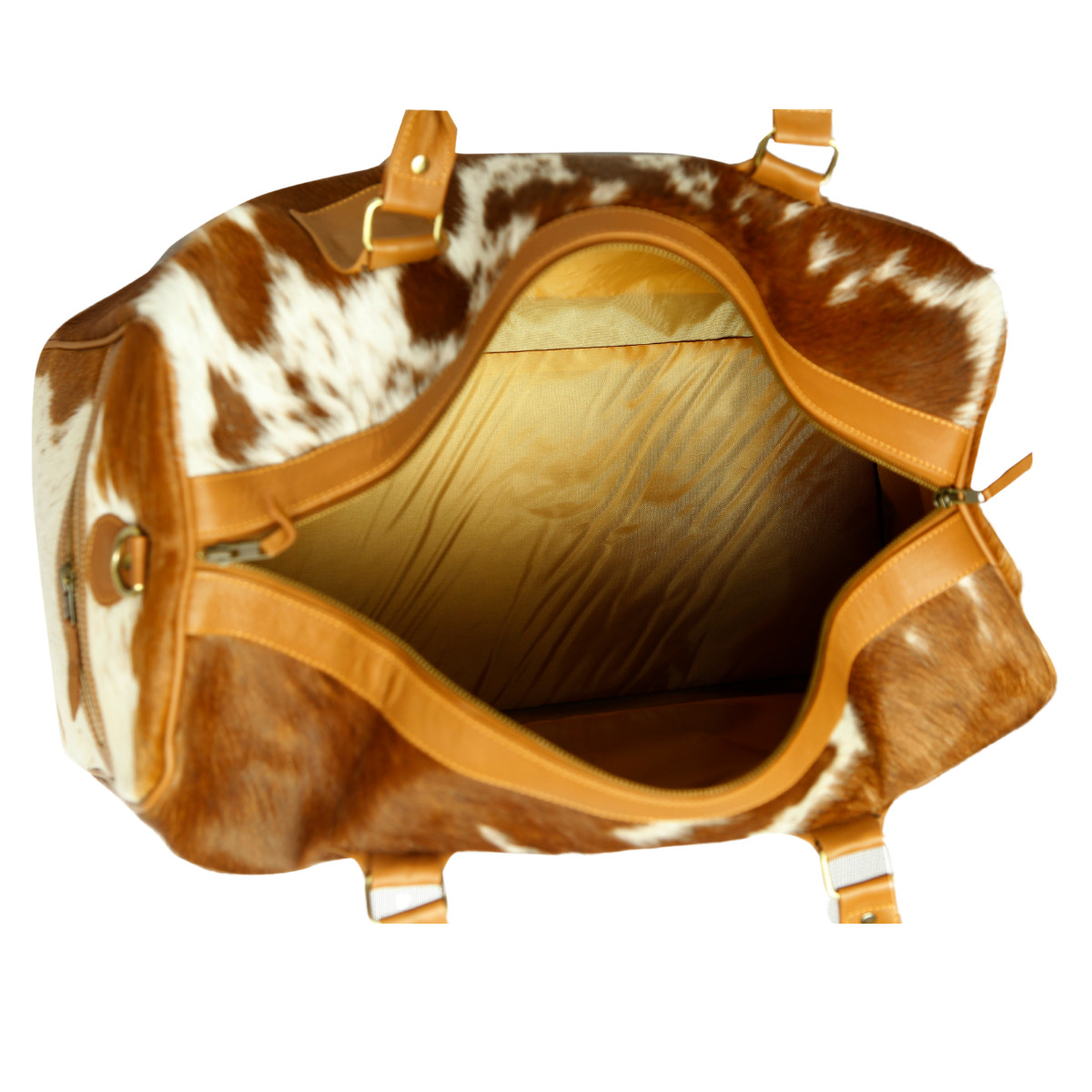 Customised Sheep Hide Leather Duffle Bag-Business Travel/Weekend Luggage Gym Bag