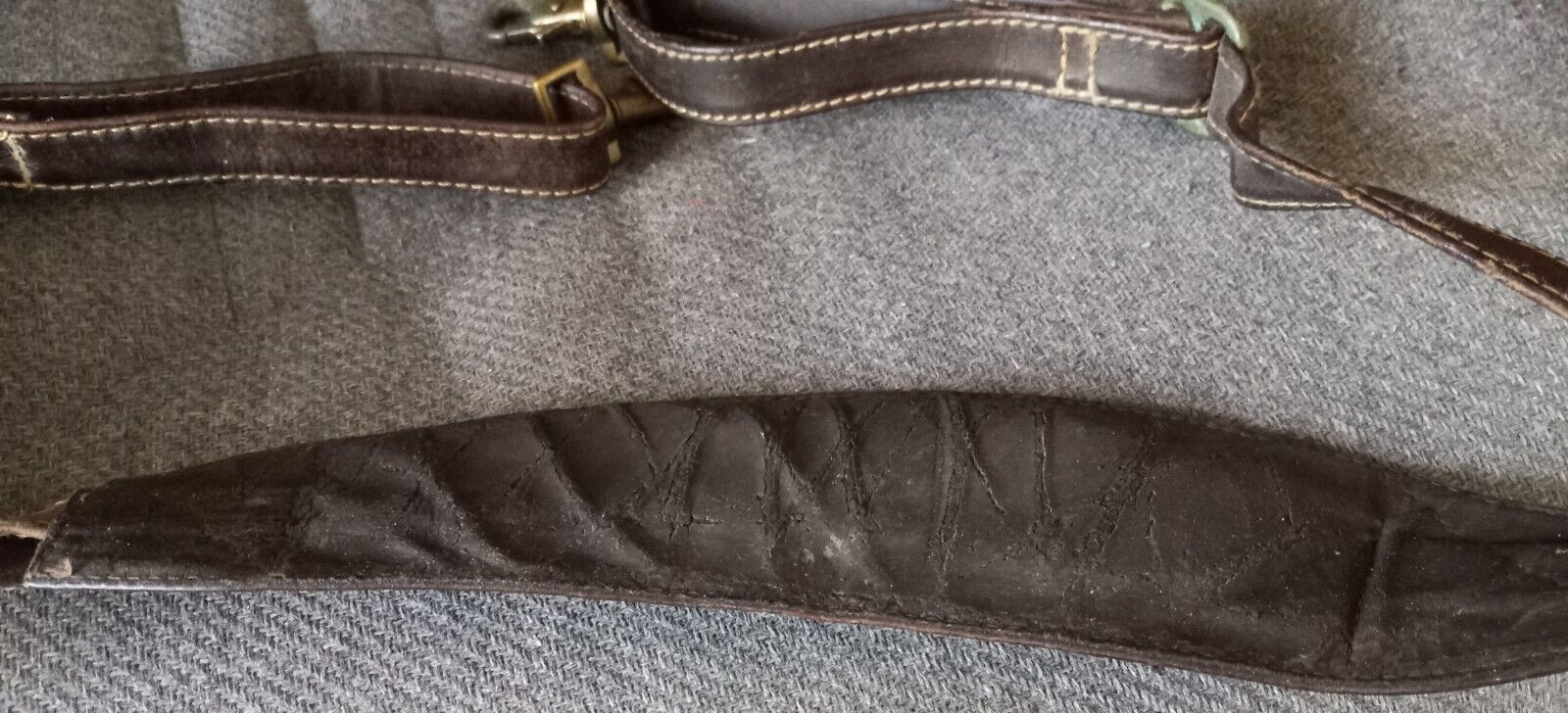 Leather Briefcase Bag Canyon Outback Brown Large Vintage India