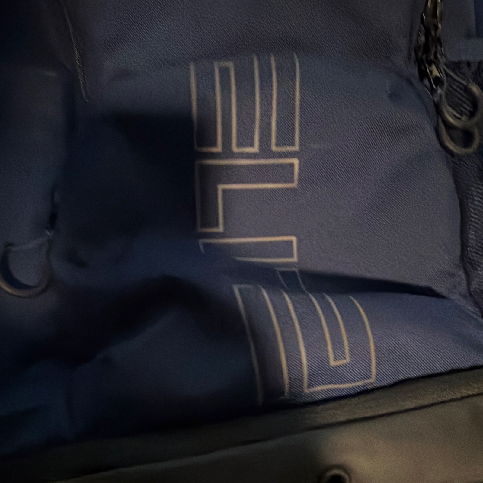 Nike Elite Unisex Backpack Blue/Black Zip Closure Bottle Pocket Adjustable Strap